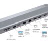 Ewent amplía su catálogo con el nuevo docking station EW1150, una solución 12 en 1 para máxima conectividad