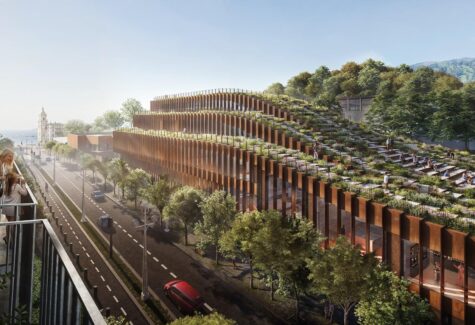 Metalcorten en la fachada del Edificio GOe: el acero corten que define la arquitectura del futuro gastronómico