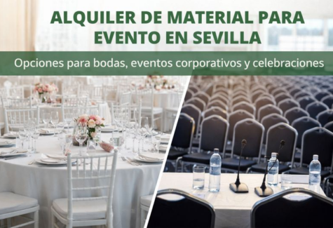 Alquileres Alemán: qué opciones existen de material para eventos en Sevilla y cómo elegir la más adecuada
