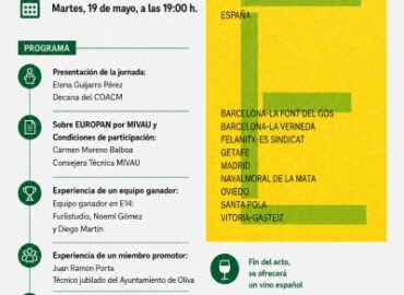 El COACM acoge en Toledo una jornada informativa sobre EUROPAN 19 dirigida a administraciones y jóvenes arquitectos