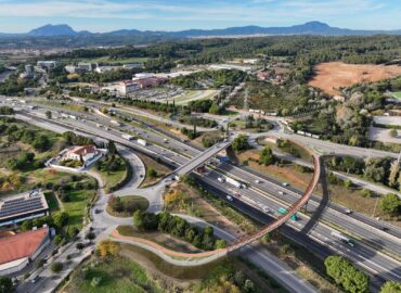 COPISA construirá la nueva pasarela ciclopeatonal sobre la AP-7 en Sant Cugat del Vallès