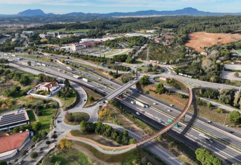 COPISA construirá la nueva pasarela ciclopeatonal sobre la AP-7 en Sant Cugat del Vallès