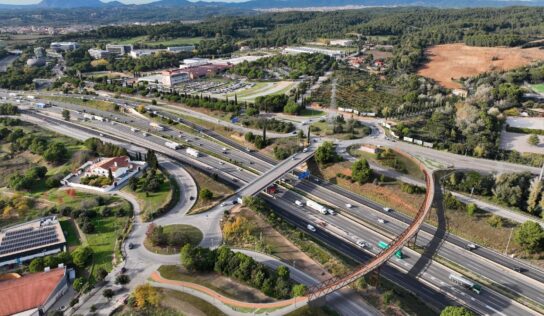 COPISA construirá la nueva pasarela ciclopeatonal sobre la AP-7 en Sant Cugat del Vallès